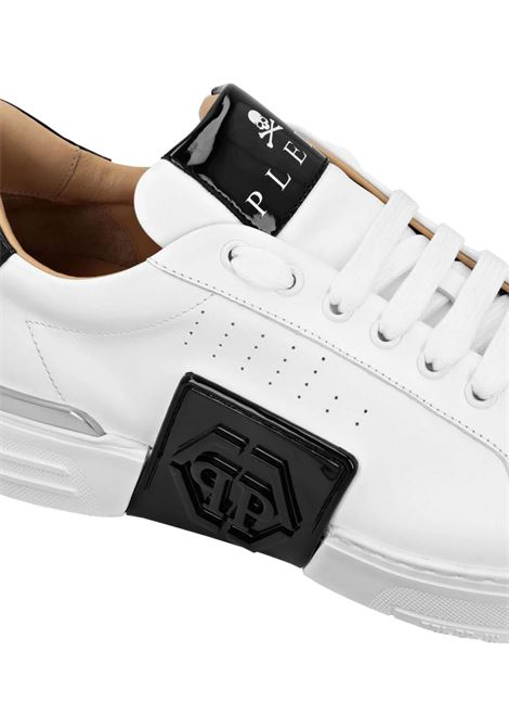 Phantom Kick$ Sneakers In White and Black PHILIPP PLEIN | FADSUSC0565PLE025N01