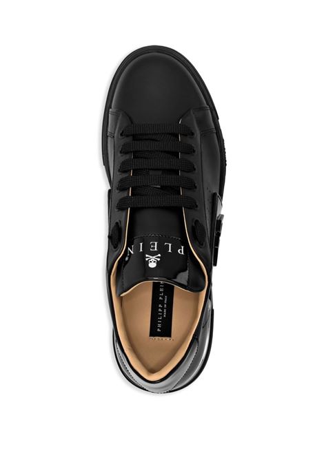 Low-Top Leather Sneakers Phantom Kick$ In Black PHILIPP PLEIN | FADSUSC0565PLE025N.0202