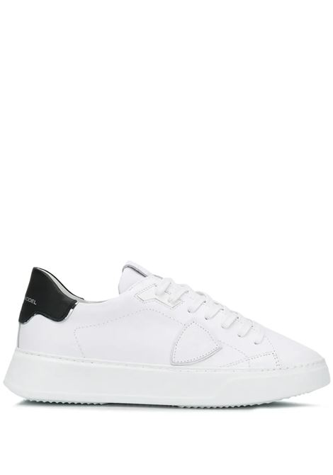 Sneakers Basse Temple - Bianco e Nero PHILIPPE MODEL | BTLUV007