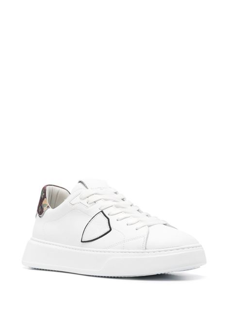 Temple Low Sneakers - White And Camouflage PHILIPPE MODEL | BTLUVC12