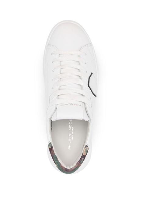 Temple Low Sneakers - White And Camouflage PHILIPPE MODEL | BTLUVC12