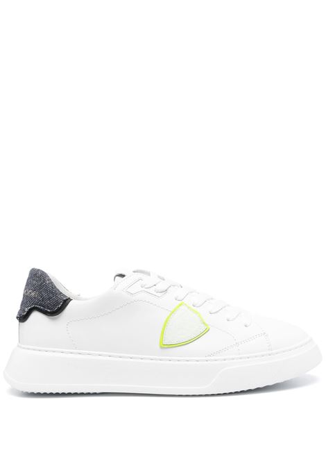 Sneakers Basse Temple - Bianco e Blu PHILIPPE MODEL | BTLUVLL2