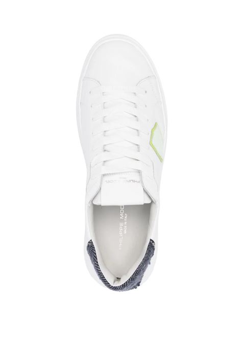 Sneakers Basse Temple - Bianco e Blu PHILIPPE MODEL | BTLUVLL2