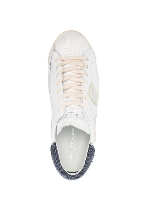 White and Blue Denim Prsx Sneakers PHILIPPE MODEL | PRLUVLL2