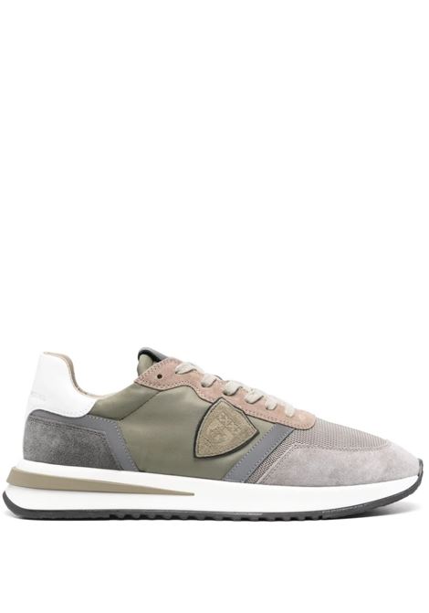 PHILIPPE MODEL Sneaker Basse Tropez 2.1 - Verde Oliva/Multicolore - PHILIPPE MODEL