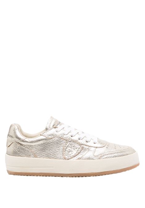 Gold Metallised Nice Sneakers PHILIPPE MODEL | VNLDM001