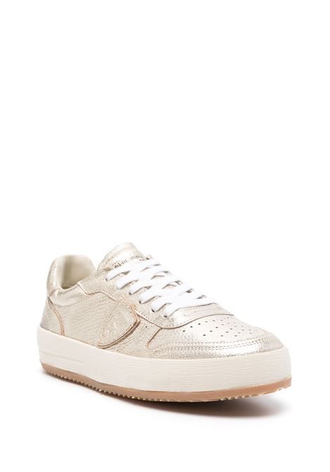 Gold Metallised Nice Sneakers PHILIPPE MODEL | VNLDM001