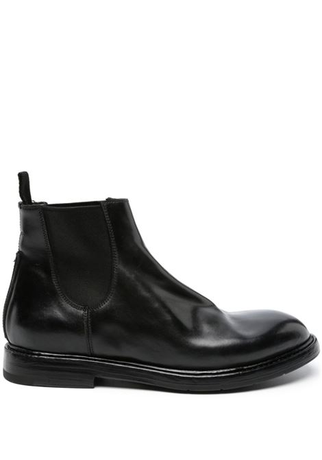 Black Brushed Leather Chelsea Ankle Boots PREMIATA | 32103NODIC NERO