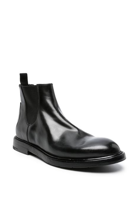 Black Brushed Leather Chelsea Ankle Boots PREMIATA | 32103NODIC NERO