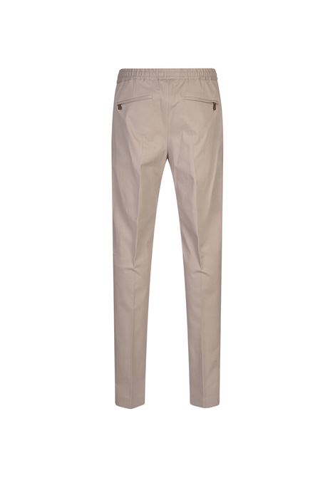 Pantaloni Slim Fit Con Coulisse In Misto Cashmere Sabbia PT TORINO | TSCNZA0CL1-SD550120