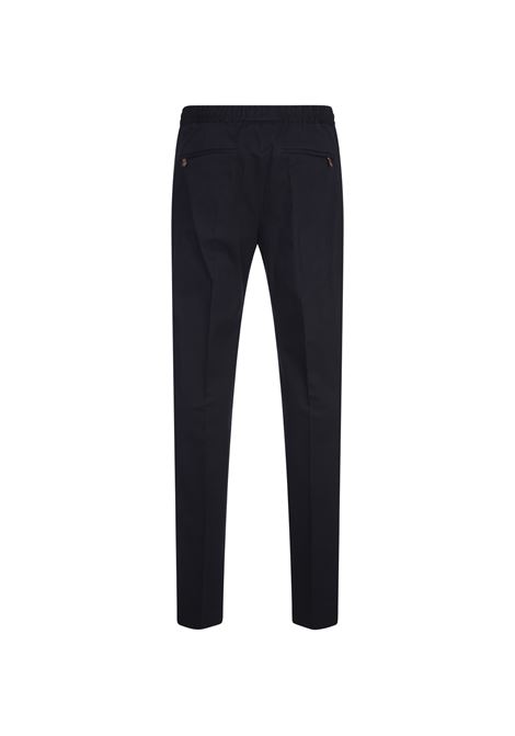 Slim Fit Drawstring Trousers in Blue Cashmere Blend PT TORINO | TSCNZA0CL1-SD550360