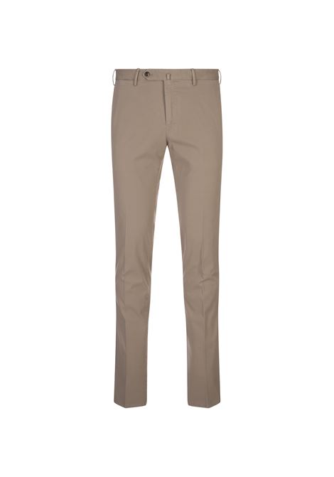 PT TORINO Pantaloni Slim Fit In Cotone Stretch Beige - PT TORINO