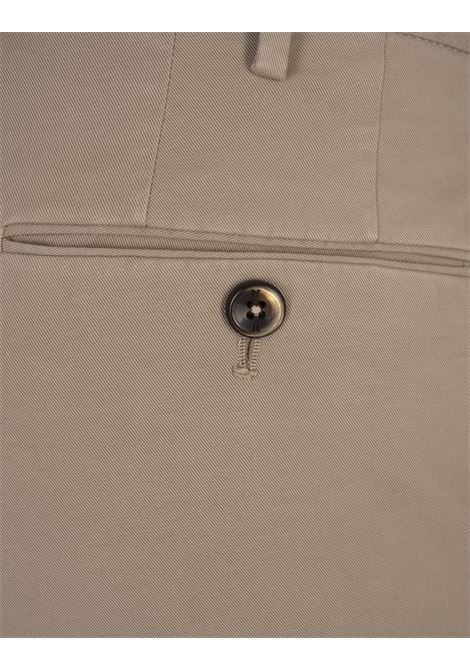 Beige Stretch Cotton Slim Fit Trousers PT TORINO | VT01Z00CL1-NK03Y042