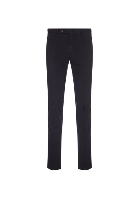 Night Blue Stretch Cotton Slim Fit Trousers PT TORINO | VT01Z00CL1-NK03Y384