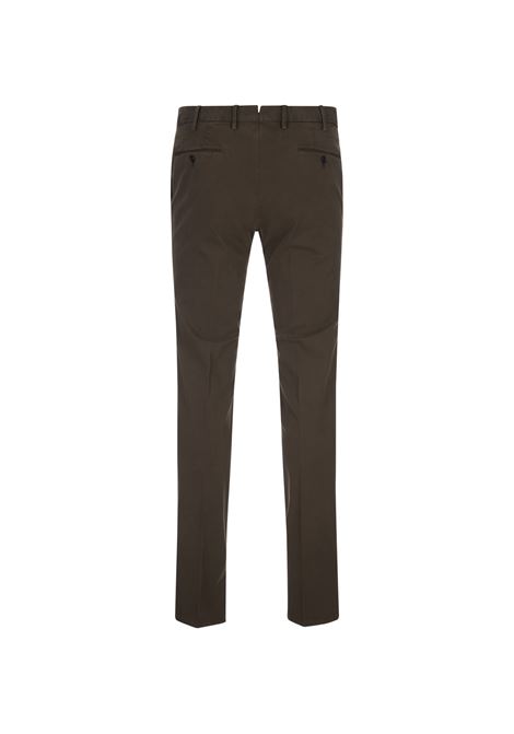 Pantaloni Slim Fit In Cotone Stretch Marrone Scuro PT TORINO | VT01Z00CL1-NK03Y446