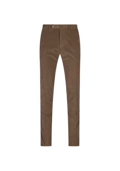 Pantaloni Slim Fit In Tricotina Stretch Marrone PT TORINO | VT01Z00CL1-TU90Y100