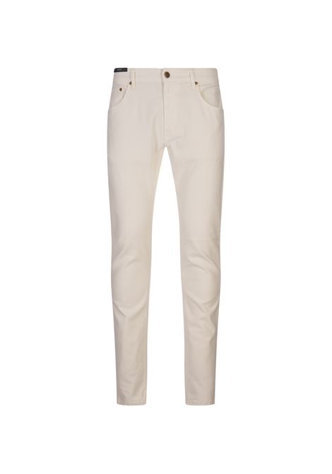 PT05 Pantaloni Slim Fit In Cotone e Lyocell Bianchi - PT05