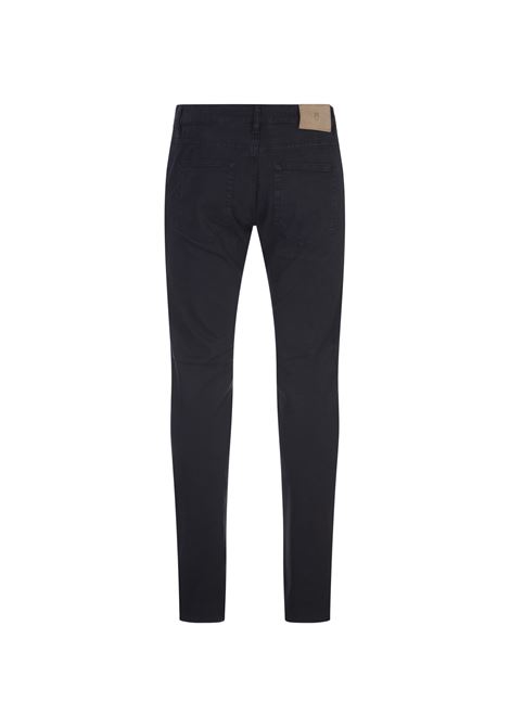 Pantaloni Slim Fit In Cotone e Lyocell Blu Notte PT05 | PP05Z0-TU96T0H365