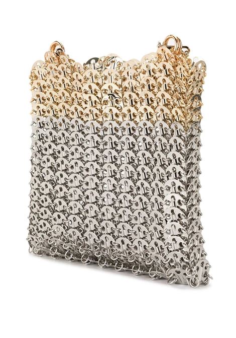 Iconic 1969 Shoulder Bag in Silver/Gold RABANNE | 20ASS0007MET123M960