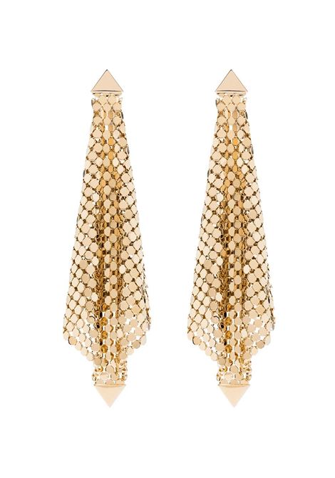 Gold Mesh Drop Earrings RABANNE | 20PBB0038MET074P710