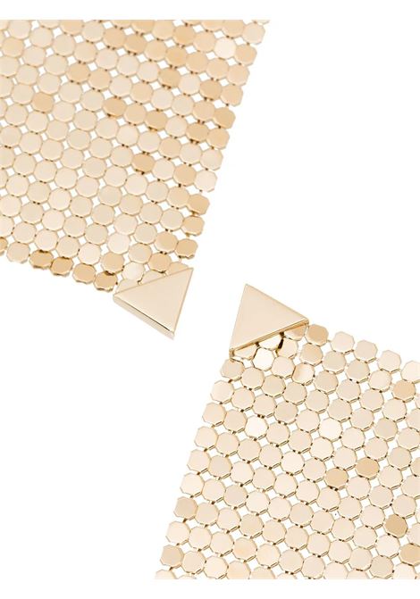 Gold Mesh Drop Earrings RABANNE | 20PBB0038MET074P710