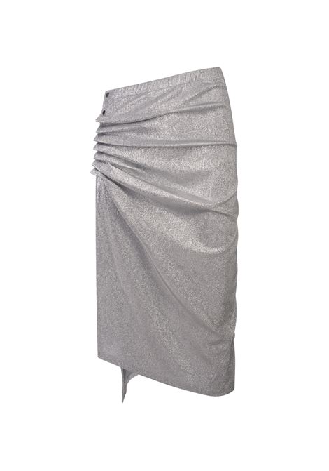 Silver Lurex Midi Skirt RABANNE | 20PJJU007VI0222P040