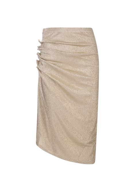 Gold Lurex Midi Skirt RABANNE | 21EJJU007VI0261M042