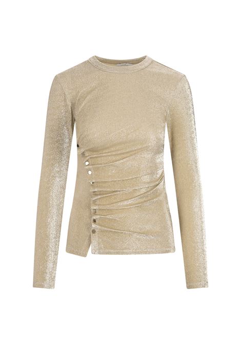 Long-Sleeved Top In Gold Lurex RABANNE | 21EJTO034VI0261M042