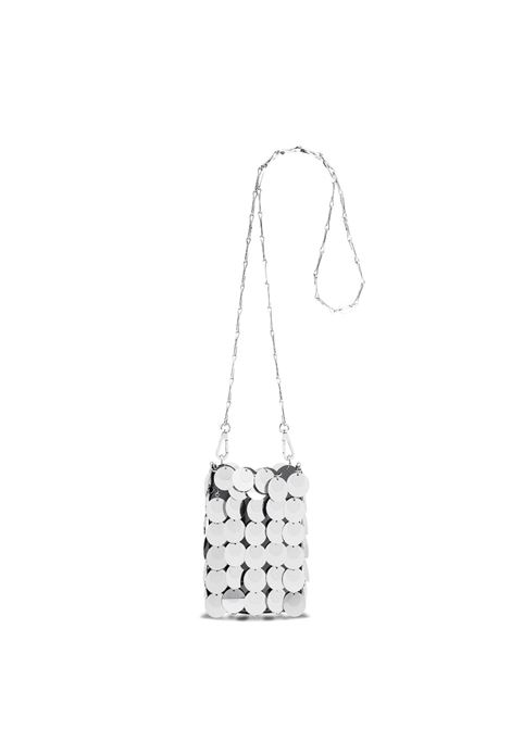 RABANNE Borsa Mini Sac Soir Sparkle In Silver - RABANNE