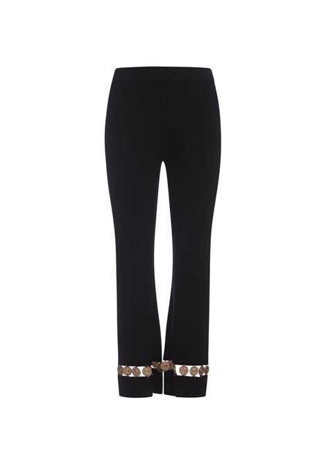 Black Knitted Trousers With Medals RABANNE | 24AMPA398ML0293P001