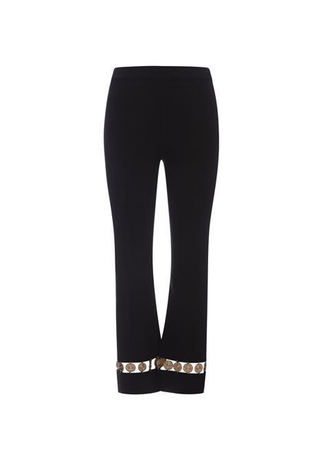Black Knitted Trousers With Medals RABANNE | 24AMPA398ML0293P001