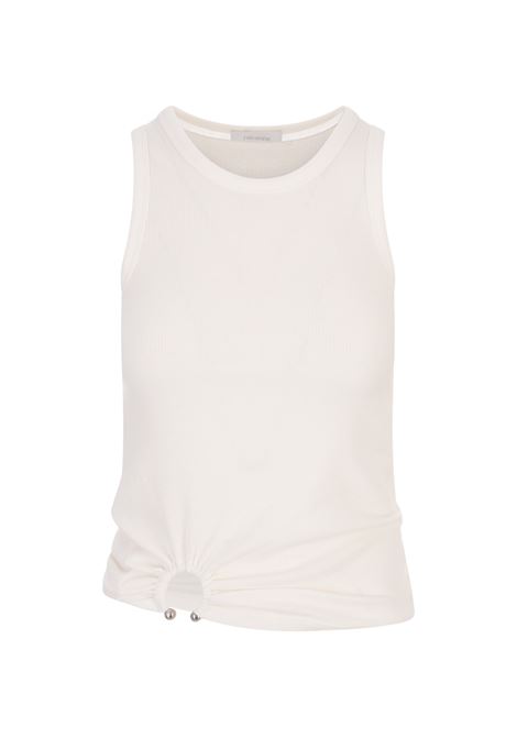 White Tank Top With Ring Detail RABANNE | 24FJTE165C00530P100