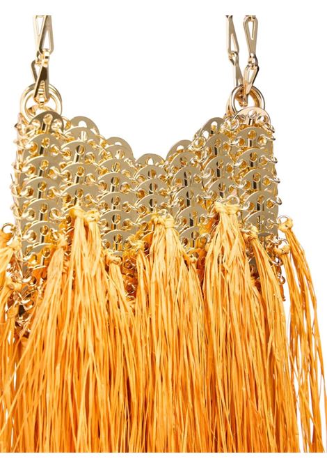Golden Iconic 1969 Nano Shoulder Bag With Orange Fringes RABANNE | 24FSS0127NAT025M895