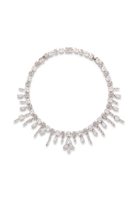 Silver Necklace With Crystals RABANNE | 24HBB0398MET707M064