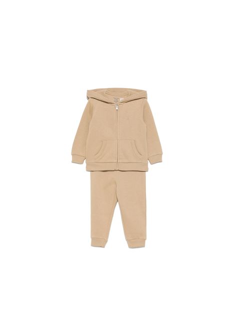 Beige Sports Suit With Logo RALPH LAUREN KIDS | 320-879018014