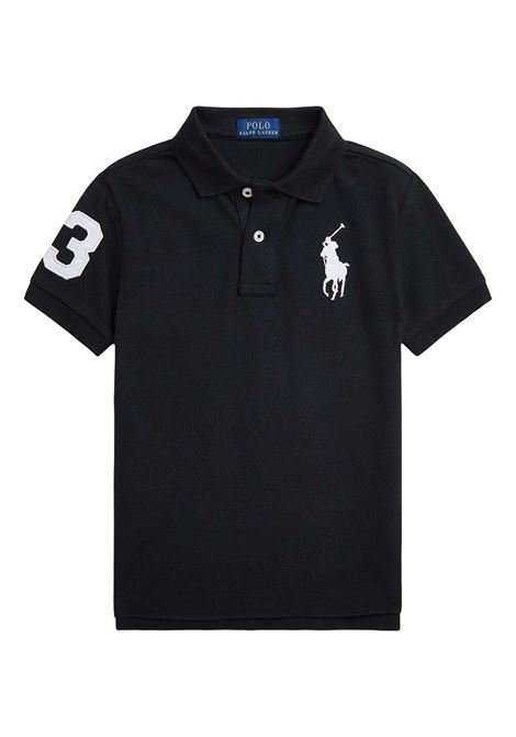 Blue Polo Shirt With Pony Motif RALPH LAUREN KIDS | 322-703635098