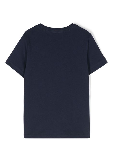 T-Shirt Polo Bear In Jersey Di Cotone Blu Navy Newport RALPH LAUREN KIDS | 322-853828039