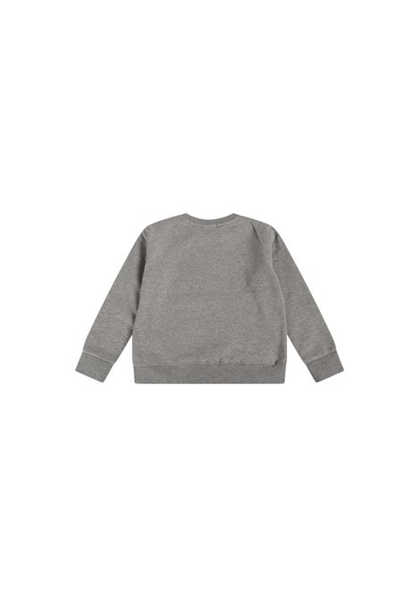 Grey Crew-Neck Sweatshirt With Polo Bear Print RALPH LAUREN KIDS | 322-960439003