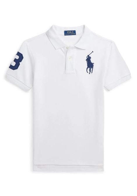 Polo Bianca Con Big Pony RALPH LAUREN KIDS | 323-708861112