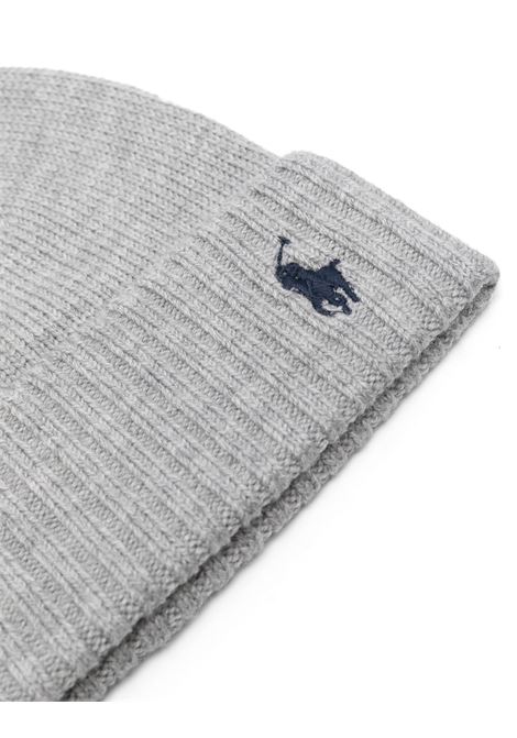 Grey Wool Beanie With Pony RALPH LAUREN KIDS | 323-953204002