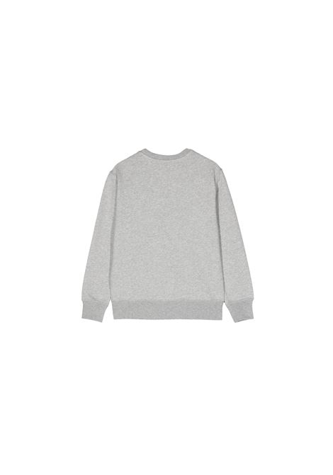 Grey Crew-Neck Sweatshirt With Polo Bear Print RALPH LAUREN KIDS | 323-960439003