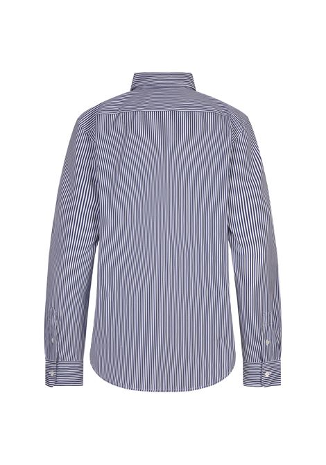 White and Blue Slim Fit Striped Cotton Shirt RALPH LAUREN | 211-891379001