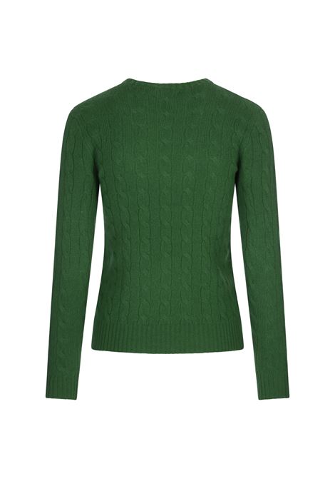 Green Wool and Cashmere Braided Sweater RALPH LAUREN | 211-910421020