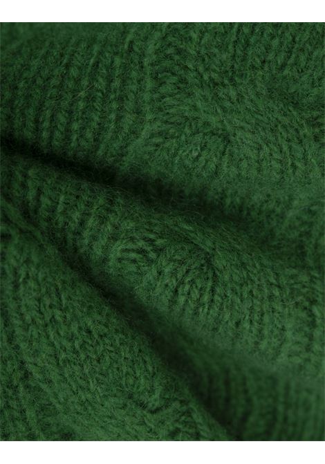 Green Wool and Cashmere Braided Sweater RALPH LAUREN | 211-910421020