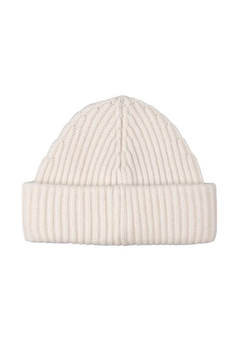 White Wool and Cashmere Beanie with Embroidered Pony RALPH LAUREN | 455-954337001