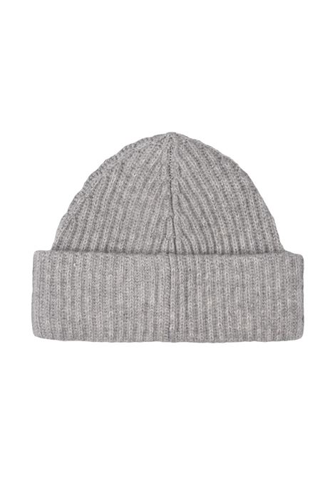 Grey Wool and Cashmere Beanie with Embroidered Pony RALPH LAUREN | 455-954337004