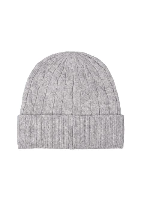 Grey Cable-Knit Wool-Cashmere Beanie RALPH LAUREN | 455-956315004