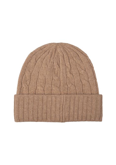 Camel Cable-Knit Wool-Cashmere Beanie RALPH LAUREN | 455-956315009