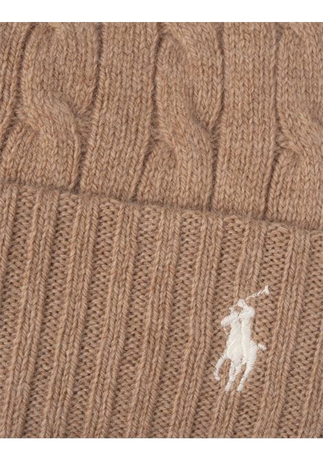 Camel Cable-Knit Wool-Cashmere Beanie RALPH LAUREN | 455-956315009