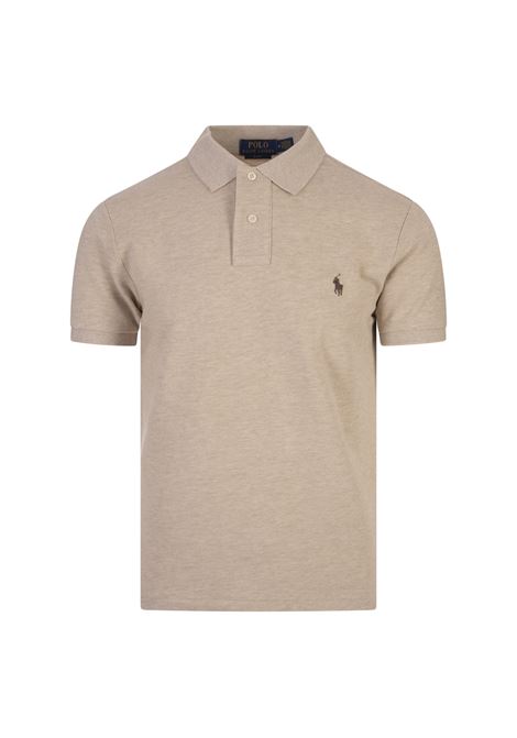 Polo In Piqué Slim-Fit Beige RALPH LAUREN | 710-536856215